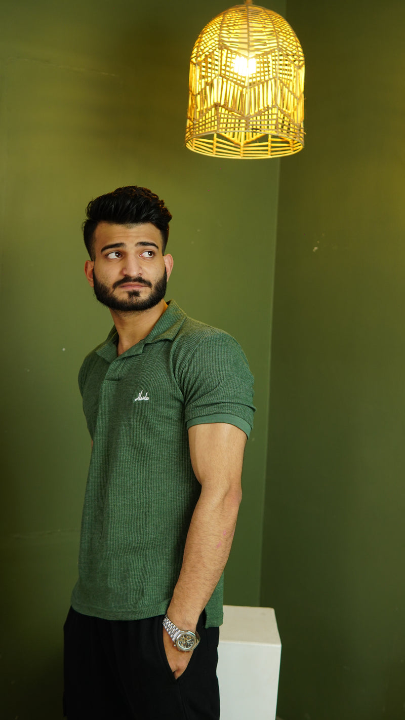 Waffle Knit Polos