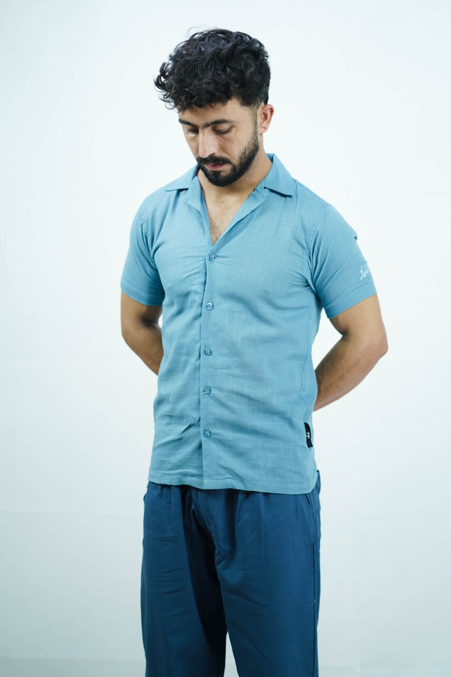 irish linen sky blue