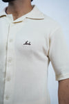 CUBAN COLLAR SEMI FORMAL- BEIGE